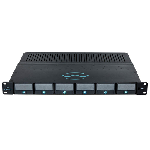 Karno SEPIA L6-N1 L6 19" 1U Rack Host with six Module Slots. 6x XLR/TRS Input plus 2x TRS assignable input - DANTE Primary/Secondary Input/Output Card