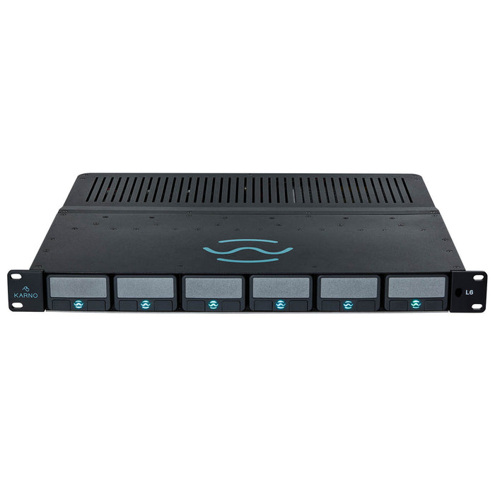 Karno SEPIA L6-D1 - L6 19" 1U Rack Host with six Module Slots. 6x XLR/TRS Input plus 2x TRS assignable input - AES3 DSUB Input/Output Card