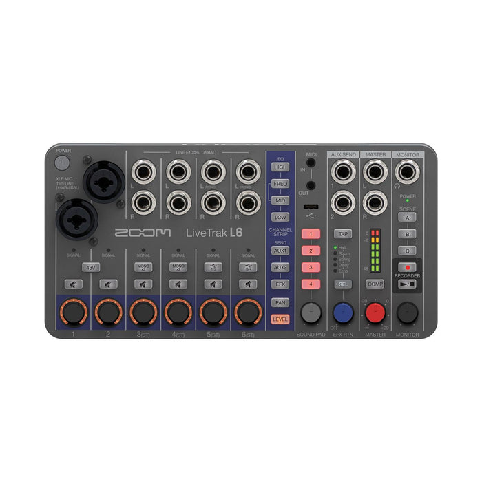 Zoom L-6 - LiveTrak 10-Track Digital Mixer/Recorder