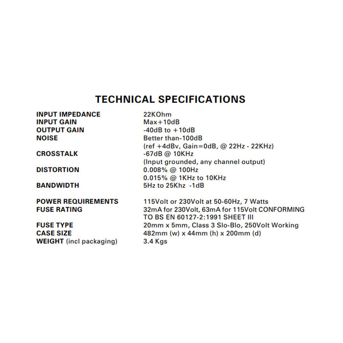 Drawmer LA12 Line Distribution Amplifier