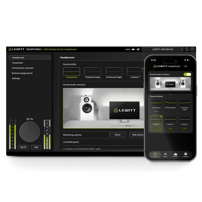 Lewitt LW6 - Wireless Studio Headphones
