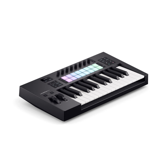 Novation LaunchKey 25 Mk4 - 25 Key Keyboard Controller with 16 RGB Launch Pads