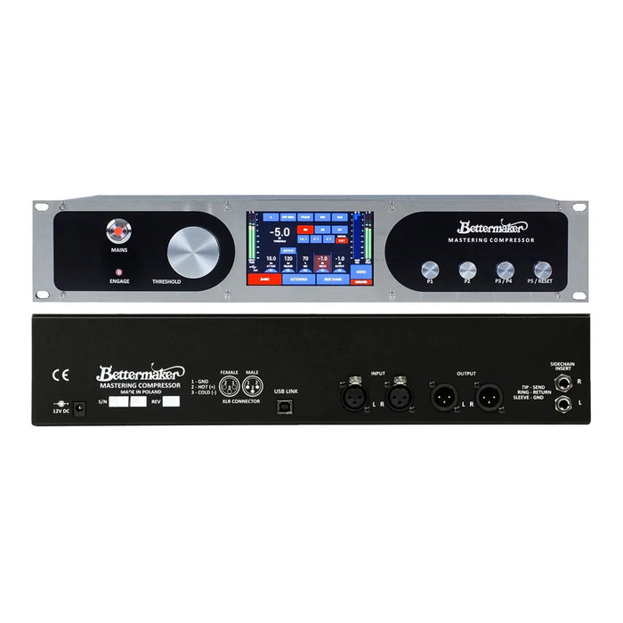 Bettermaker Mastering Compressor - Analogue Mastering Compressor with Touch Screen