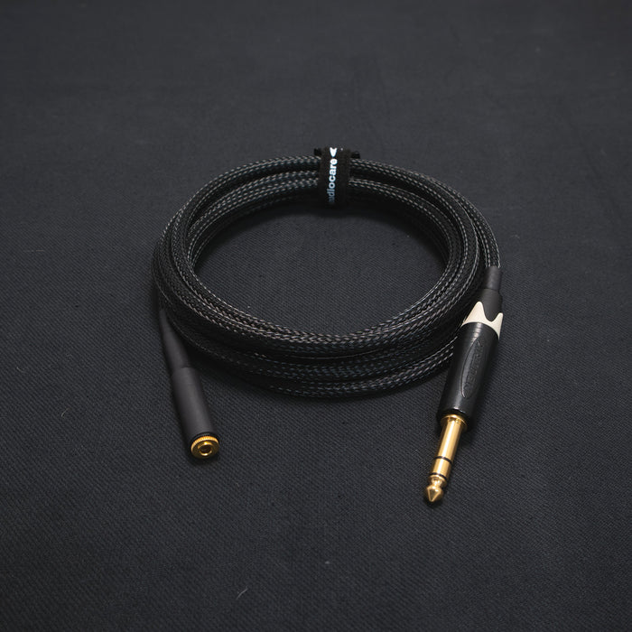 Mogami & Neutrik High-Performance Studio-Grade Headphone Extension Cable - Mini Jack Socket to Straight Jack Plug - Braided