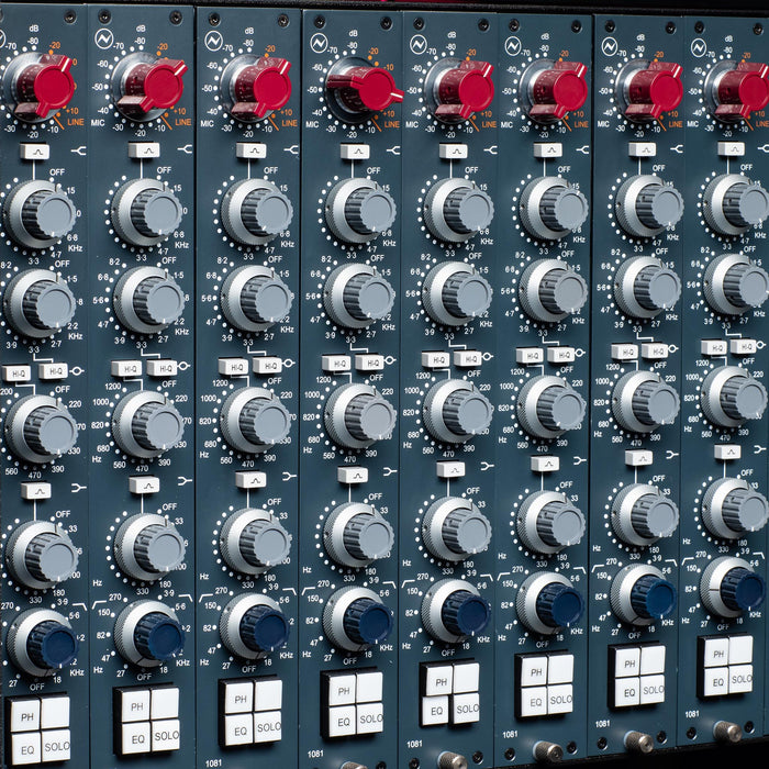 AMS Neve 1081 8 Way Rack Complete - 8 x Classic Mono Modules housed in 7U 8 slot Rack (Special Price / Cancelled Order)