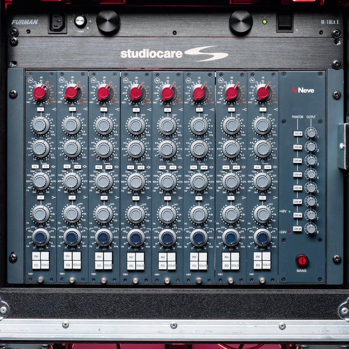 AMS Neve 1081 8 Way Rack Complete - 8 x Classic Mono Modules housed in 7U 8 slot Rack (Special Price / Cancelled Order)