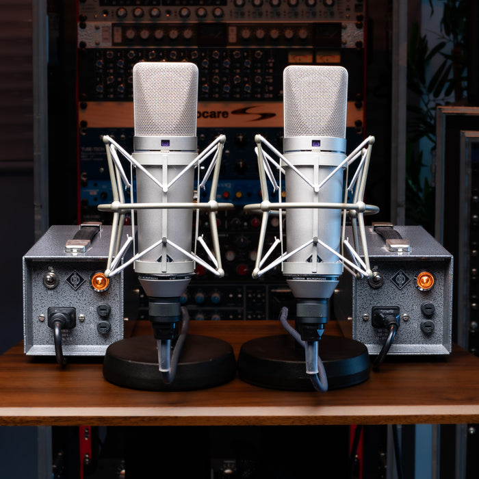 Neumann U67 Studio Tube Microphone Set - Pair (Consecutive Serial) inc. Valve & Cable Upgrade (Used)