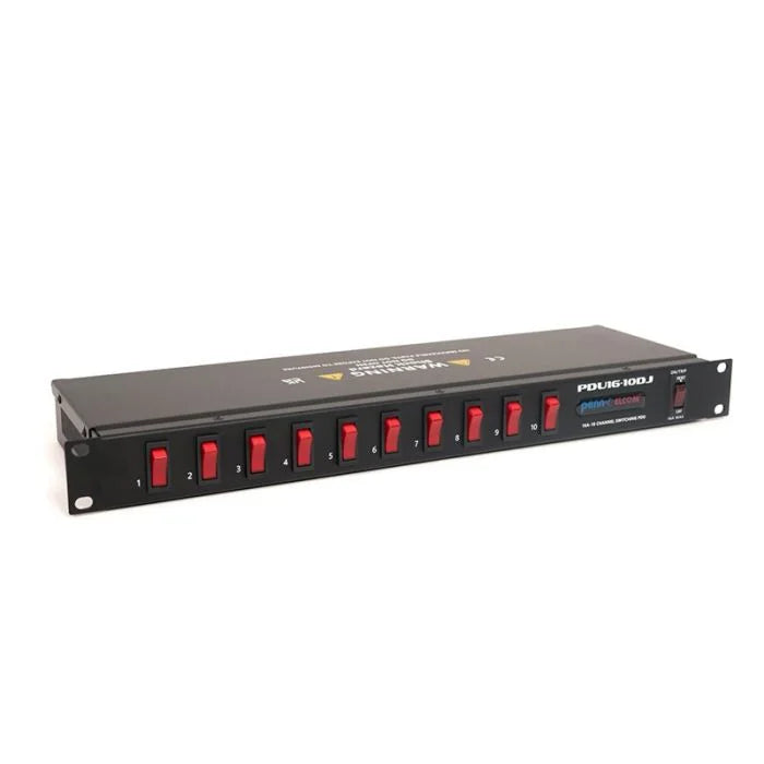 Penn Elcom PDU16-10DJ-UK 1U Type G 13A 10-Channel Power Distribution Unit (UK)