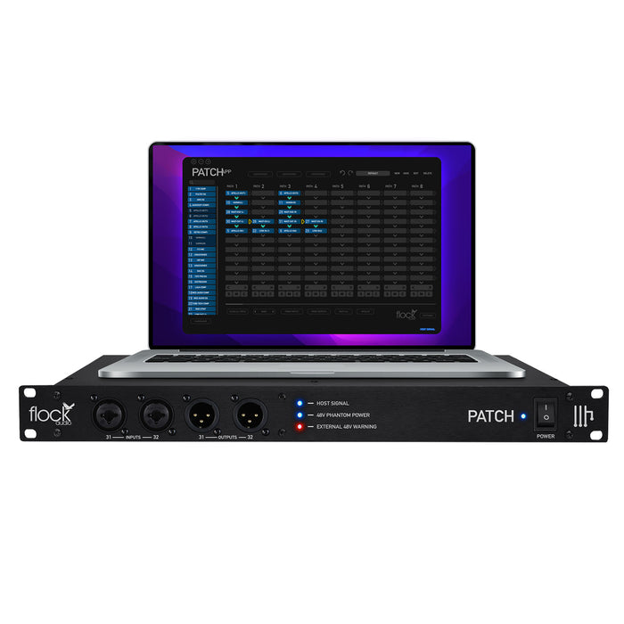 Flock Audio Patch - 64-Channel Digital/Analog Patchbay