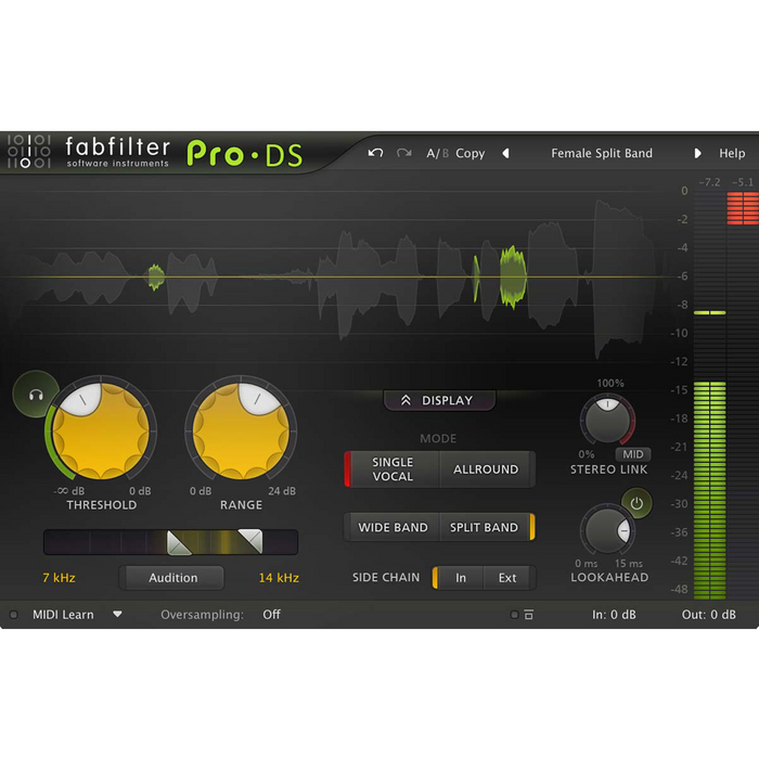 FabFilter Pro-DS - Advanced De-esser Plug-in
