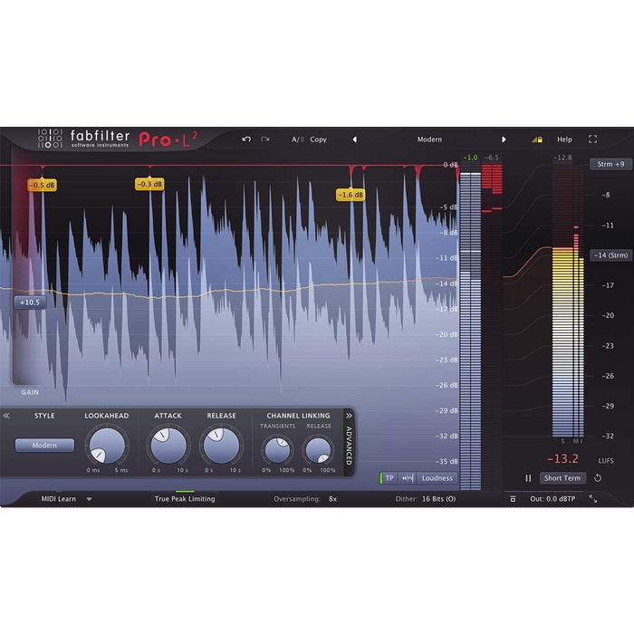 FabFilter Pro-L 2 - Precise Limiter with Transparent Sound Plug-in