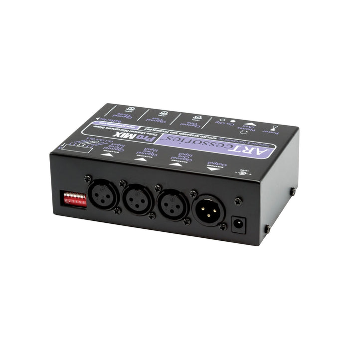 ART ProMix -  Three Channel Battery / AC-Powered Mini Mixer