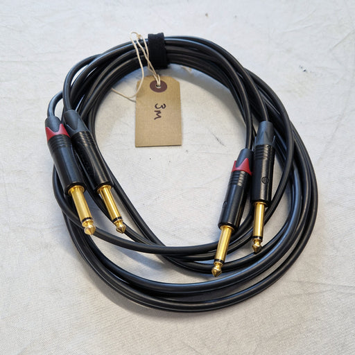 3m Mogami Dual Mono Jack to Dual Mono Jack Cable