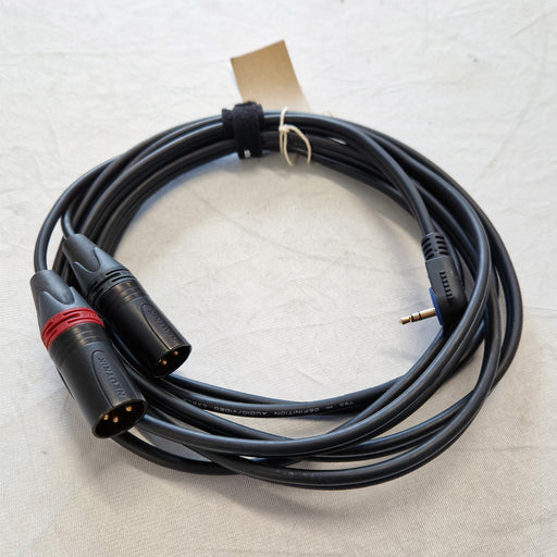 3m Mogami Mini Jack to L&R Dual Male XLR Cable