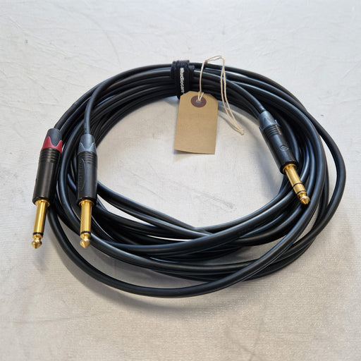 5m Mogami TRS to Dual L&R Mono Jack Cable