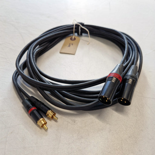 5m Mogami Dual Male XLR to Dual Phono Cable