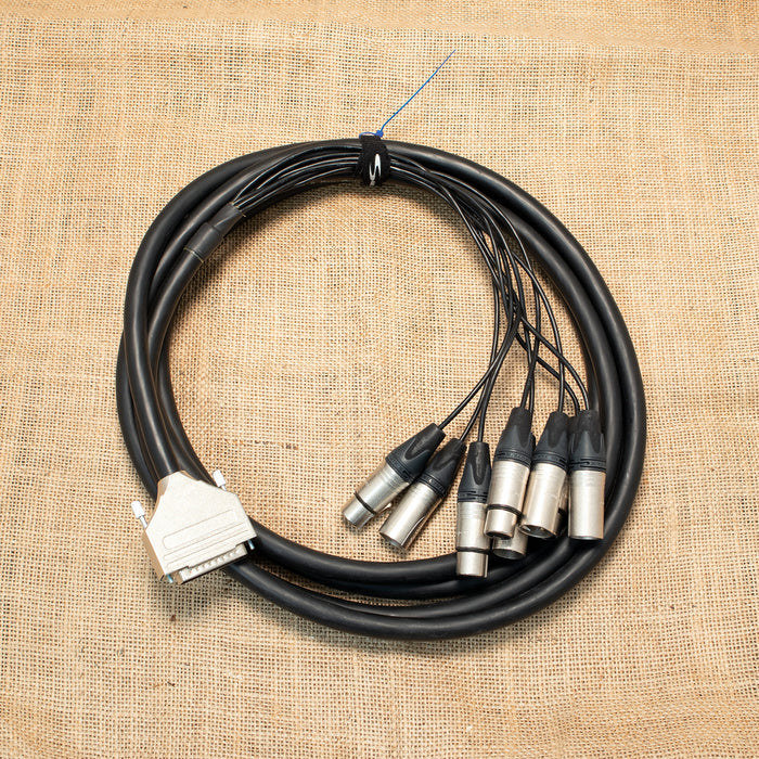 4m Comus & Neutrik DB25 to XLR 8-way AES Loom