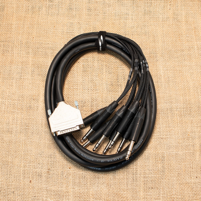 3m Klotz & Neutrik 8-way TRS to DB25 Loom