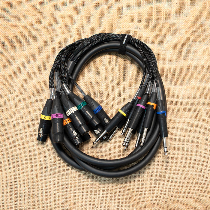 3m Klotz & Neutrik 8-way Female XLR to TRS Loom