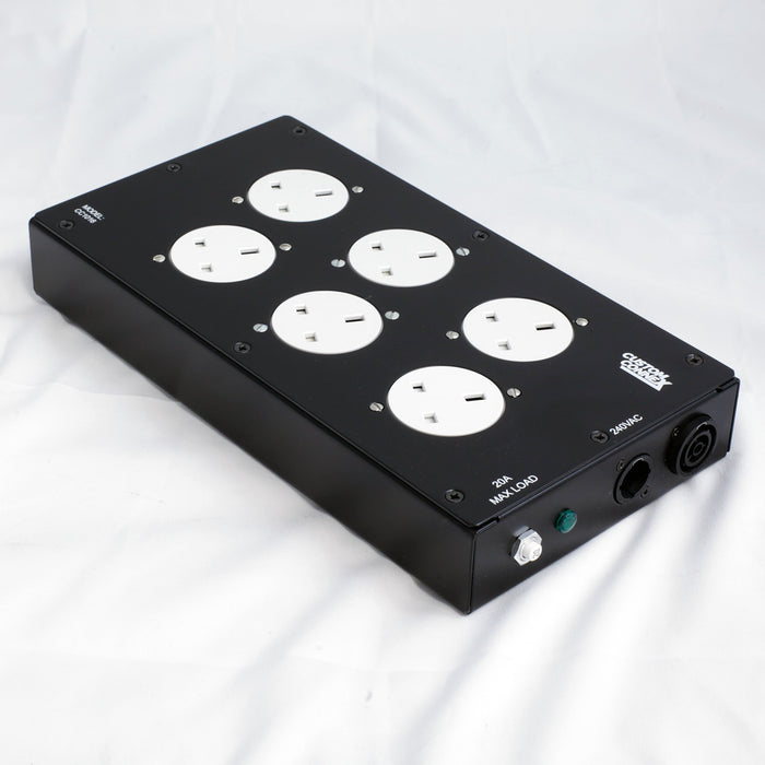 Custom Connex Stage Mains 13a Power Distribution Box - With Powercon True Input Connector