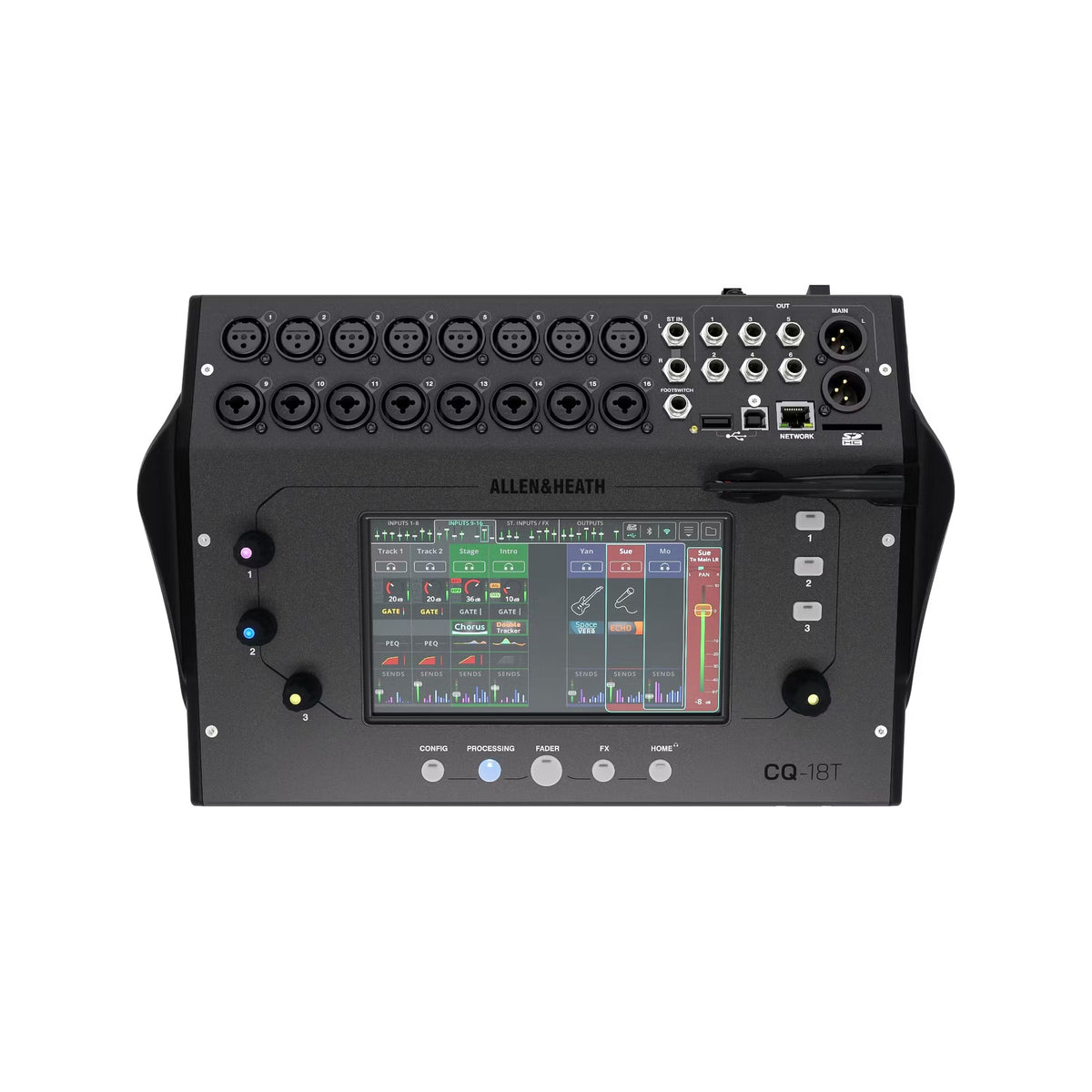 Allen & Heath CQ-18T Ultra-Compact 18in / 8out Digital Mixer with