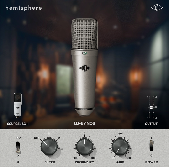 Universal Audio SC-1 Condenser Microphone with Hemisphere Modeling