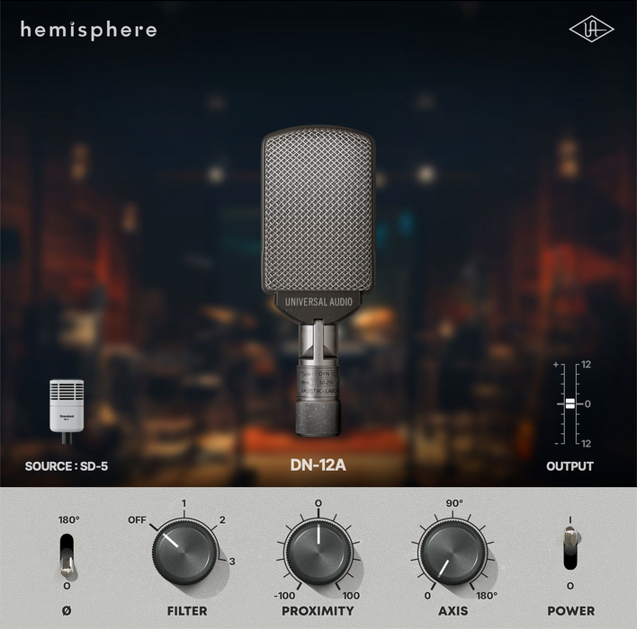 Universal Audio SD-5 Dynamic Microphone with Hemisphere Modeling