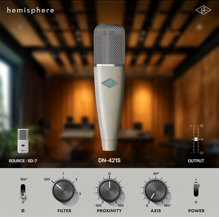 Universal Audio SD-7 Dynamic Microphone with Hemisphere Modeling