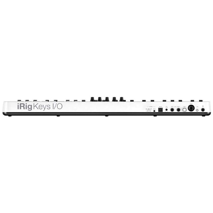 IK Multimedia iRig Keys I/O 49 - Compact production station: 24-bit, 96kHz Audio interface + 49-key keyboard controller for iOS, Android, Mac & PC. External power for iOS devices.