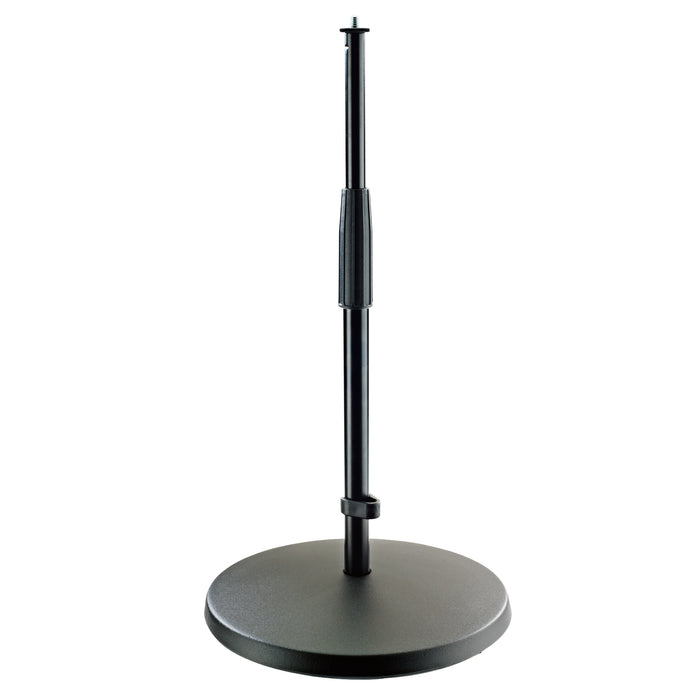 K&M 23323 Medium high stand with a heavy cast iron base