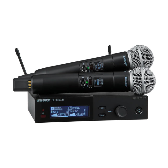 Shure SLXD24D+/58 - Dual Wireless Handheld System with 2x SM58 Microphones