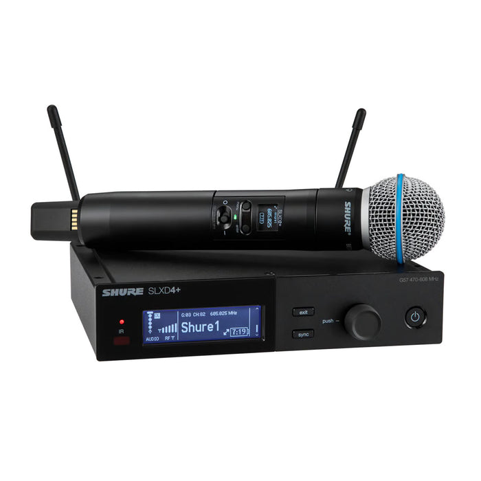 Shure SLXD24+/B58 - Digital Wireless Handheld System with Beta 58A Microphone