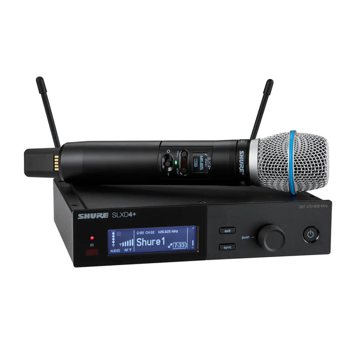 Shure SLXD24+/B87A - Digital Wireless Handheld System with Beta 87A Microphone