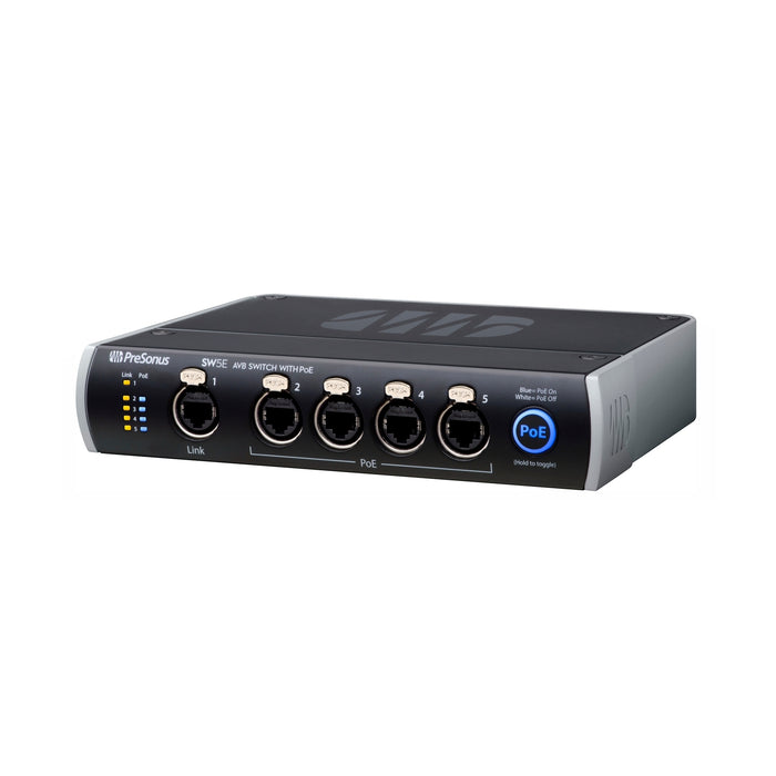 PreSonus SW5E - AVB Switch with PoE — Studiocare