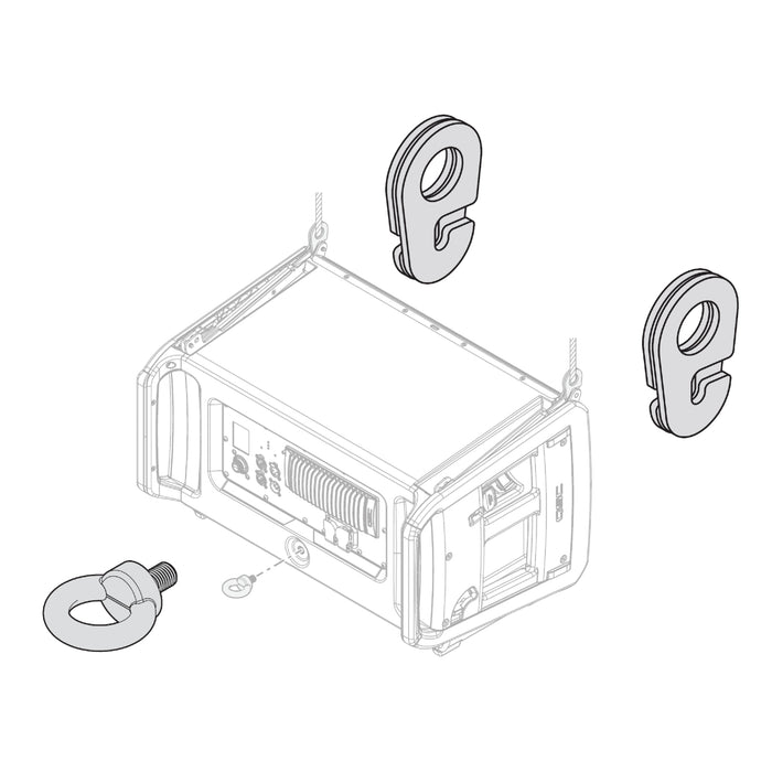 QSC LA-KIT-I - LA108/LA112 Installation Kit 2 Shackles/1 Eyebolt