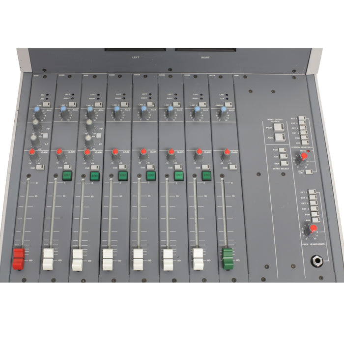 Soundcraft RM105 8 frame Includes PPM 1-7 meterbridge Broadcast O/P 1 x Mic/line 6 x Stereo, 1 x Telco. CPS150 PSU - Used