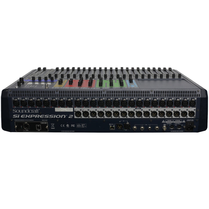 Si Expression 2 Rear Panel Soundcraft Si Expression 2 Inc.flightcase - Used — Studiocare