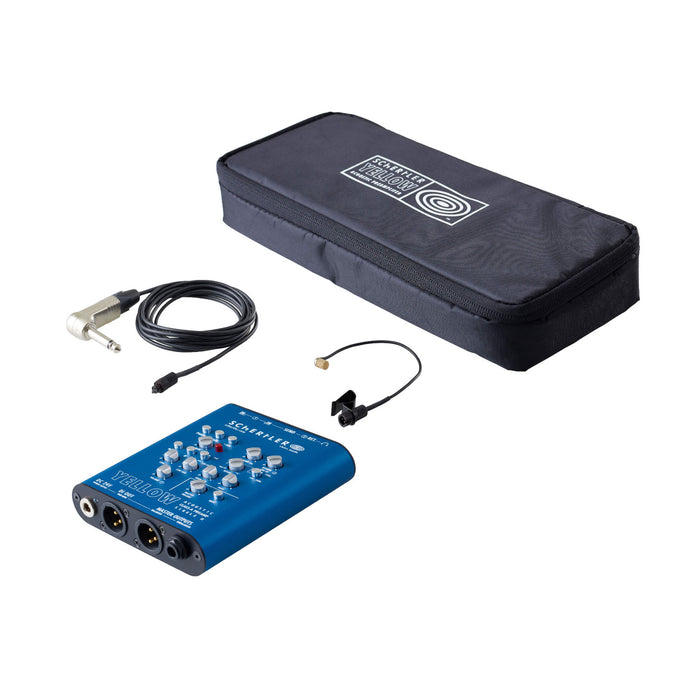 Schertler STAT-V-PRO - Electrostatic Transducer Microphone for Violin/Viola with YELLOW SINGLE Preamp