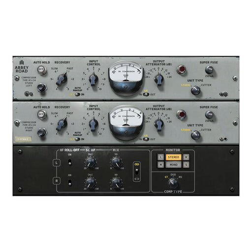 Waves Abbey Road RS124 Compressor plugin interface
