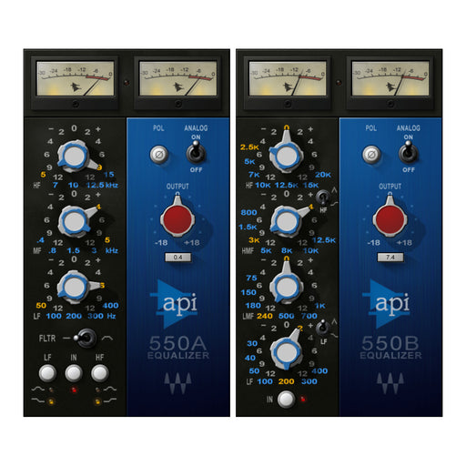 Waves API 550 plugin interface