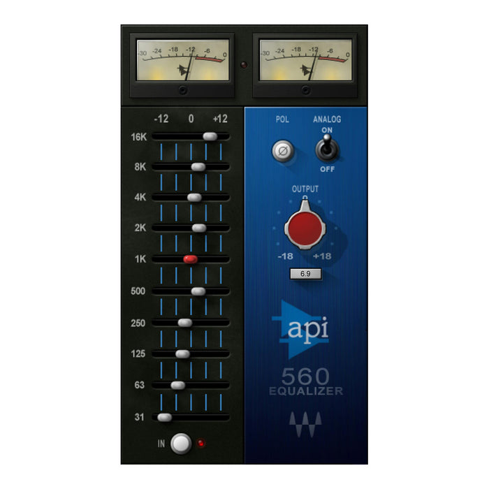 Waves API 560 plugin interface