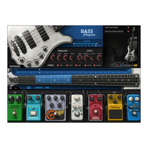 Waves Bass Fingers plugin interface