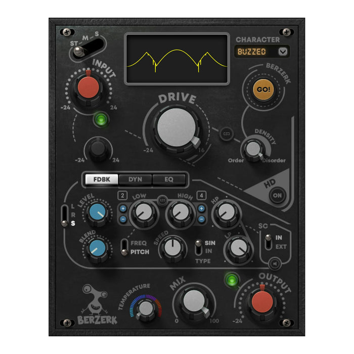 Waves Berzerk Distortion plugin interface
