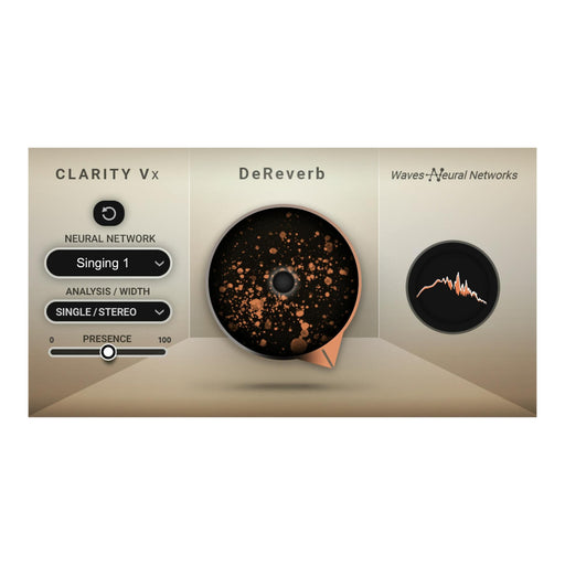 Waves Clarity Vx DeReverb plugin interface