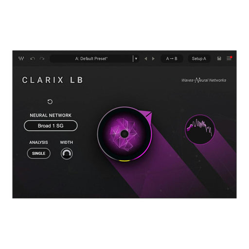 Waves Clarix LB plugin interface