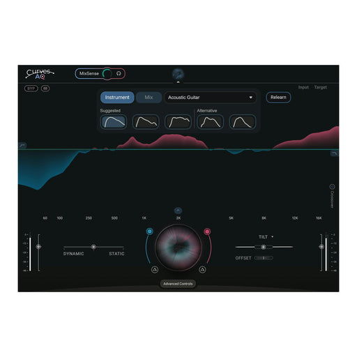 Waves Curves AQ plugin interface