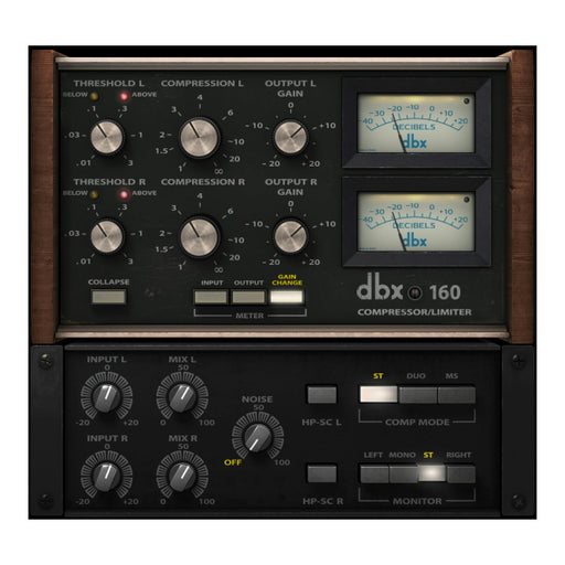 Waves dbx 160 plugin interface