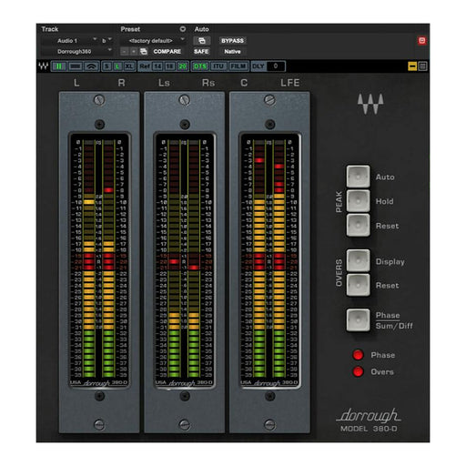 Waves Dorrough Surround plugin interface