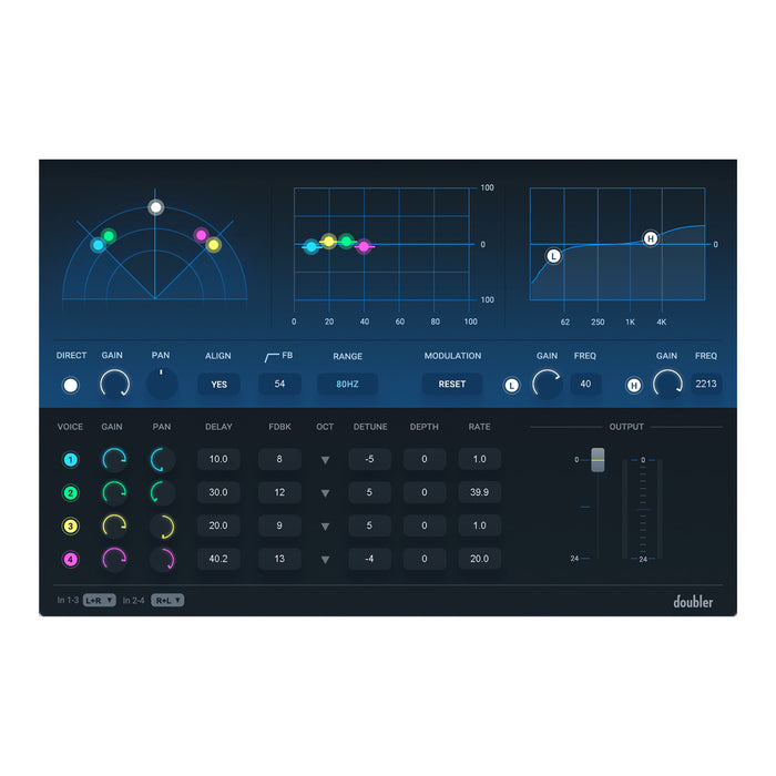 Waves Doubler plugin interface