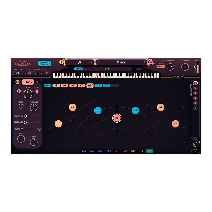 Waves Harmony plugin interface